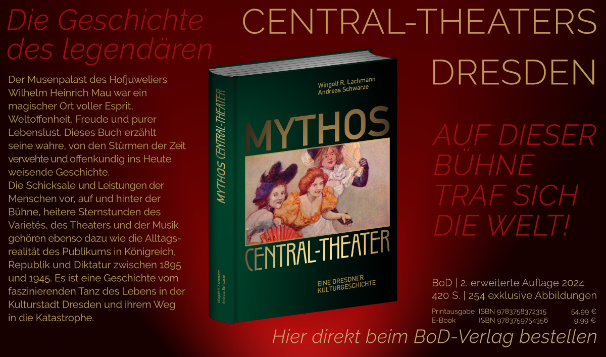 Buchwerbung Mythos Central-Theater