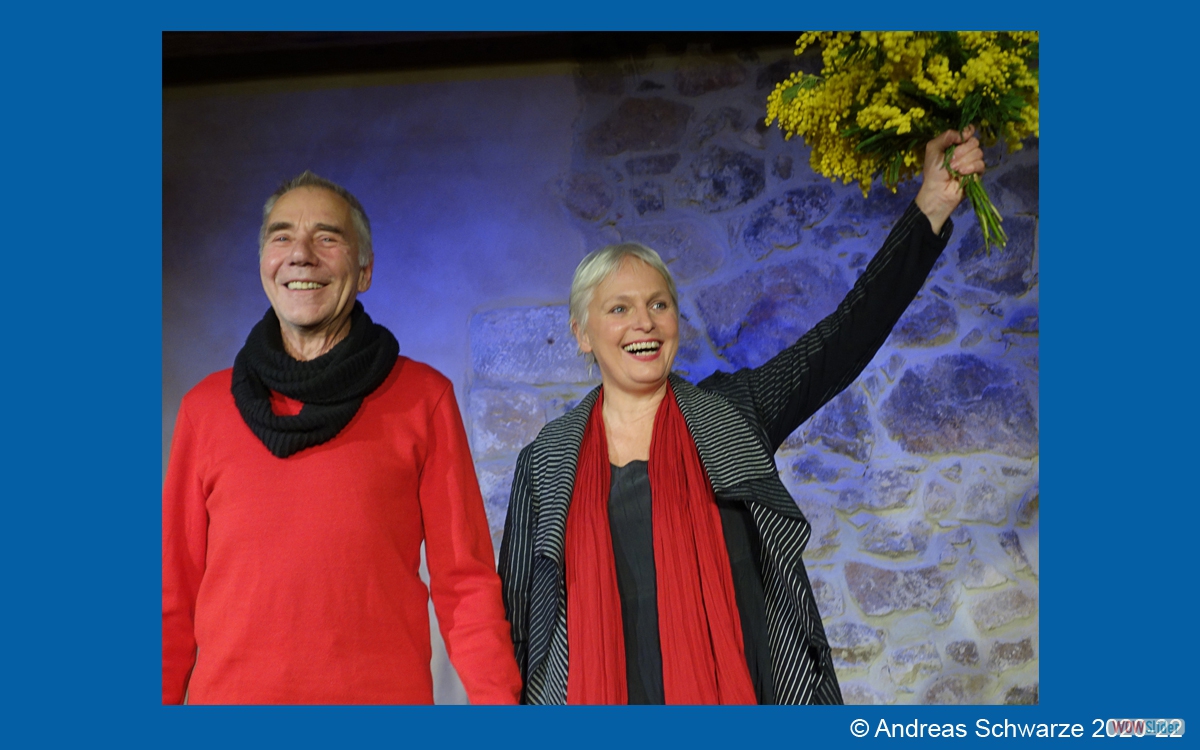 Regisseur Gerald Gluth-Goldmann und Schauspielerin Ellen Schaller