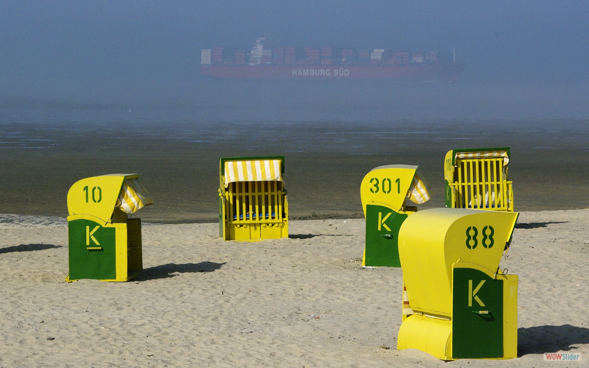 Nebel vor Cuxhaven